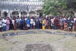 4th year students on historical tour of Gede ruins near malindi town on Friday 14.02.2020